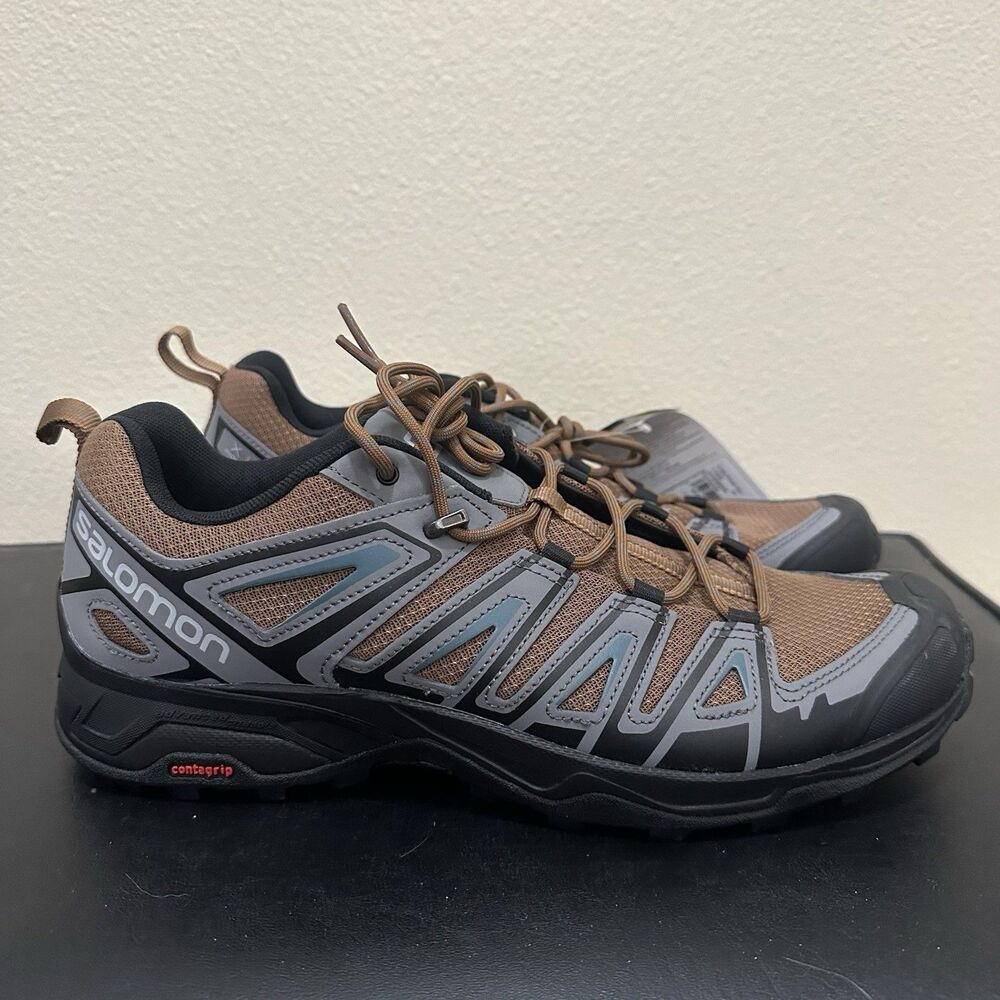 Salomon X Ultra Pioneer Aero Waterproof Hiking Trail Shoes Brown Men’s Sz. 11